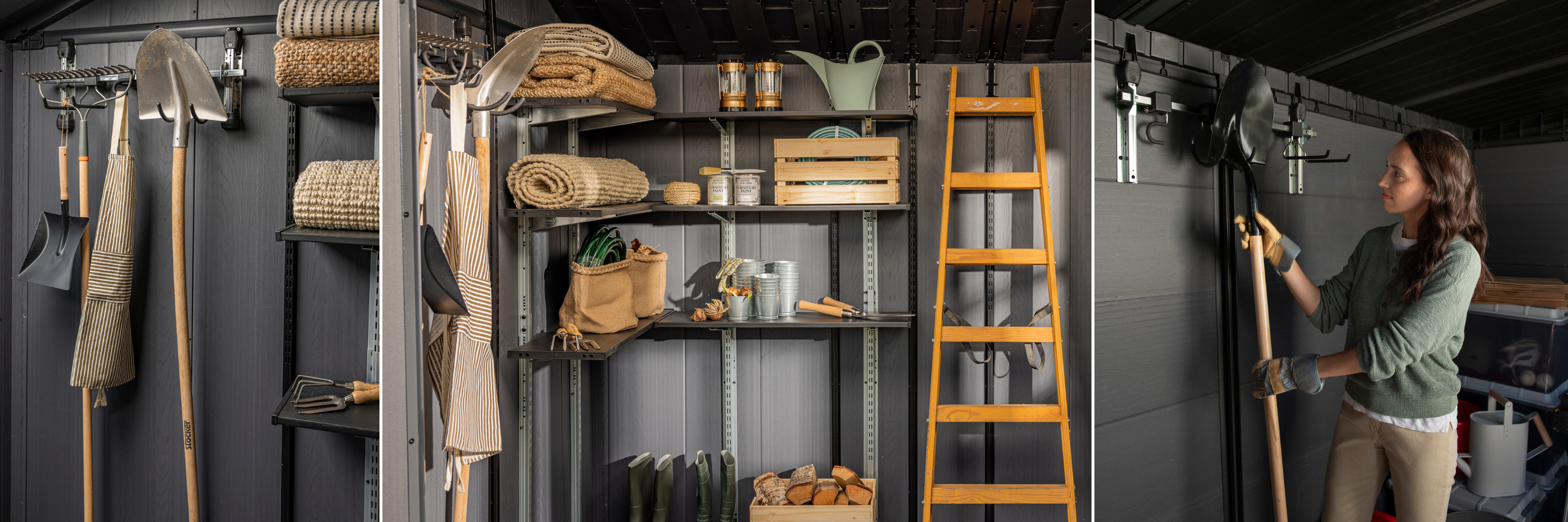 Shelving + Shed Accessories