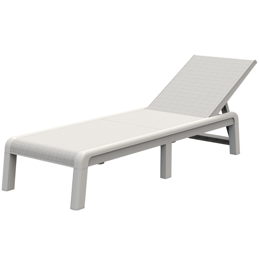 Set of 2: Mallorca Sun Loungers - White
