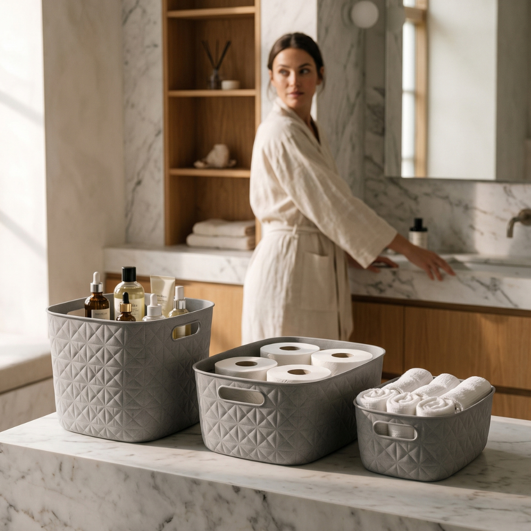 Softex Storage Basket - Taupe