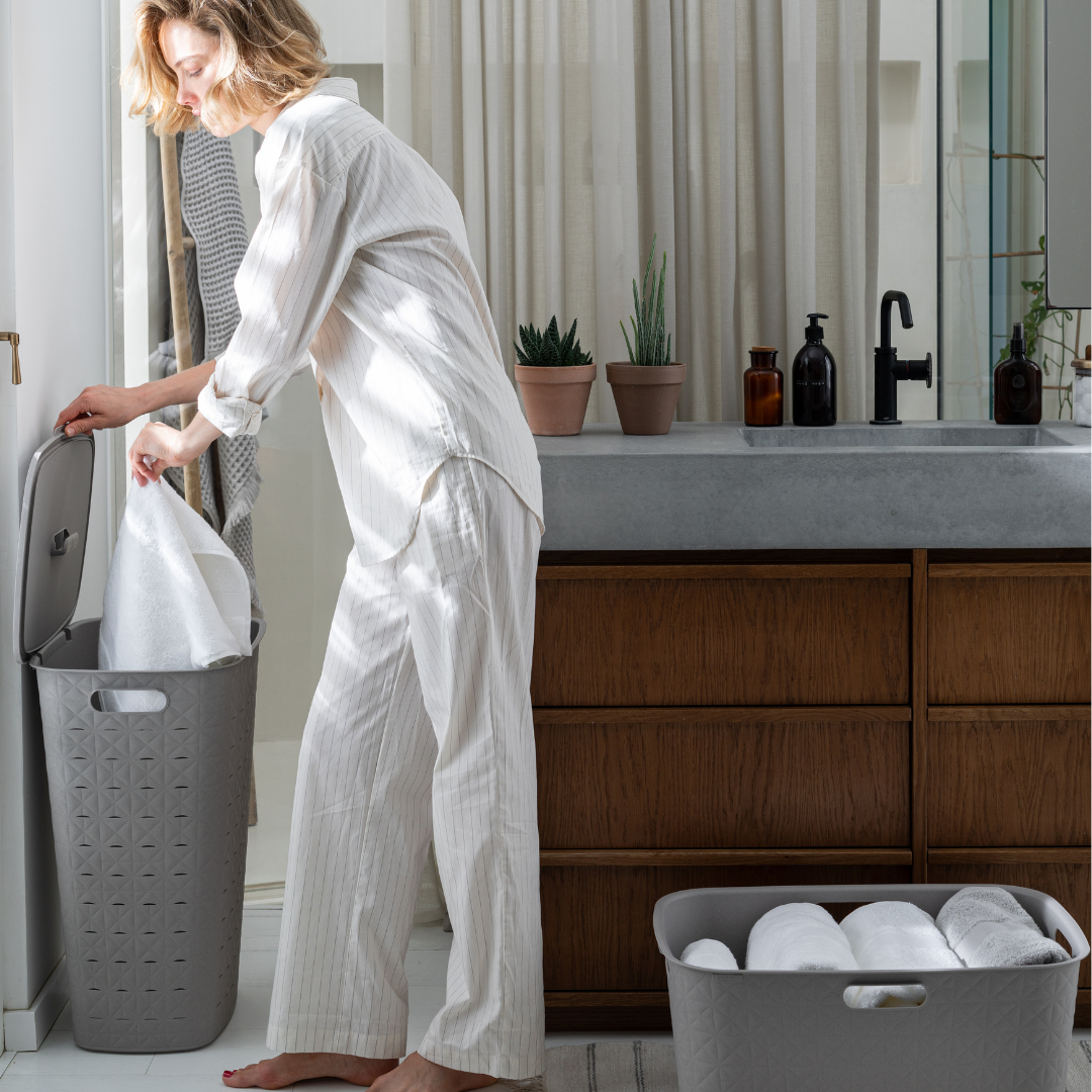 Softex Laundry Hamper - Dark Grey