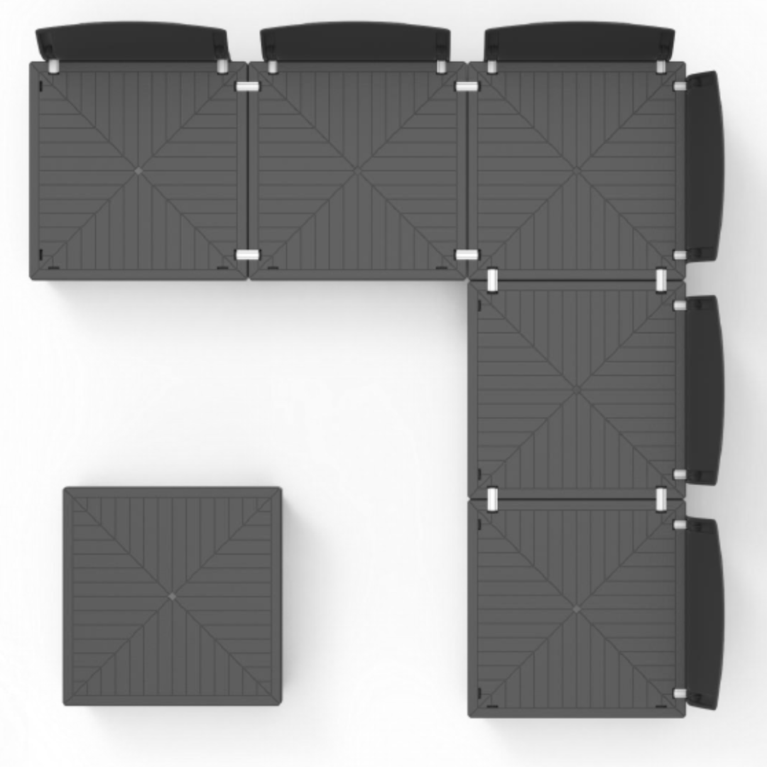 Elements 5 Seater Modular Lounge Set