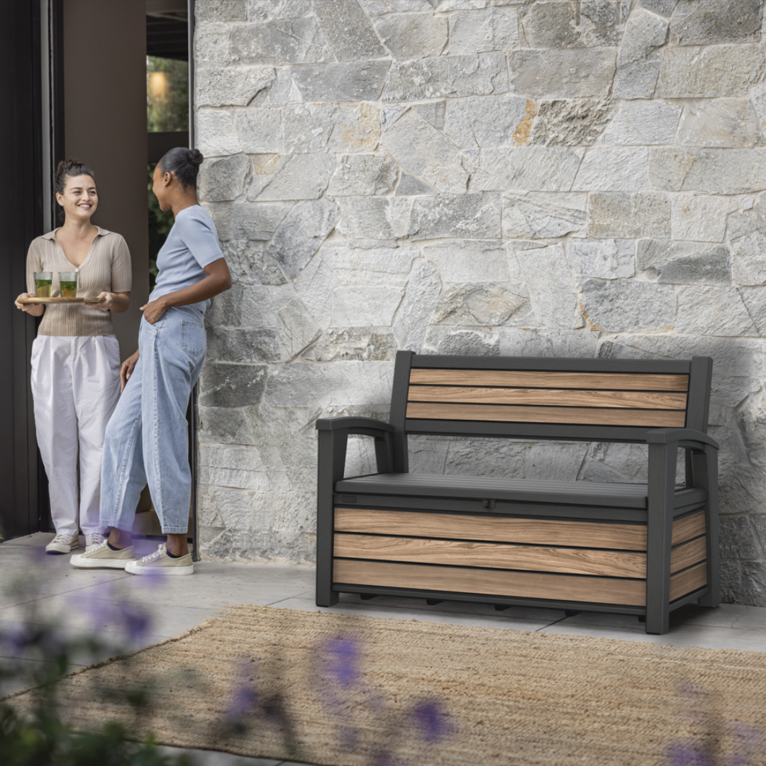 Signature 165G Garden Storage Bench Oak