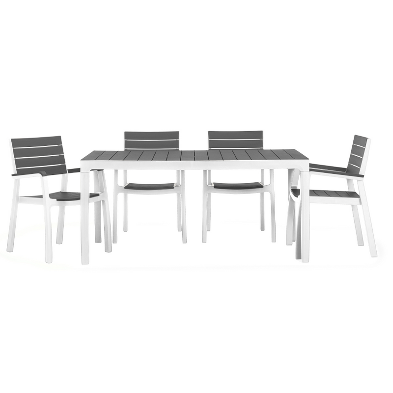 Harmony 6-Seater Dining Set - Grey/White