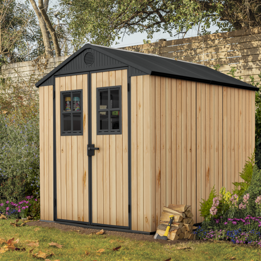 Carolina 6x8ft (1.9m x 2.4m) Shed Pine | PREORDER SEPTEMBER