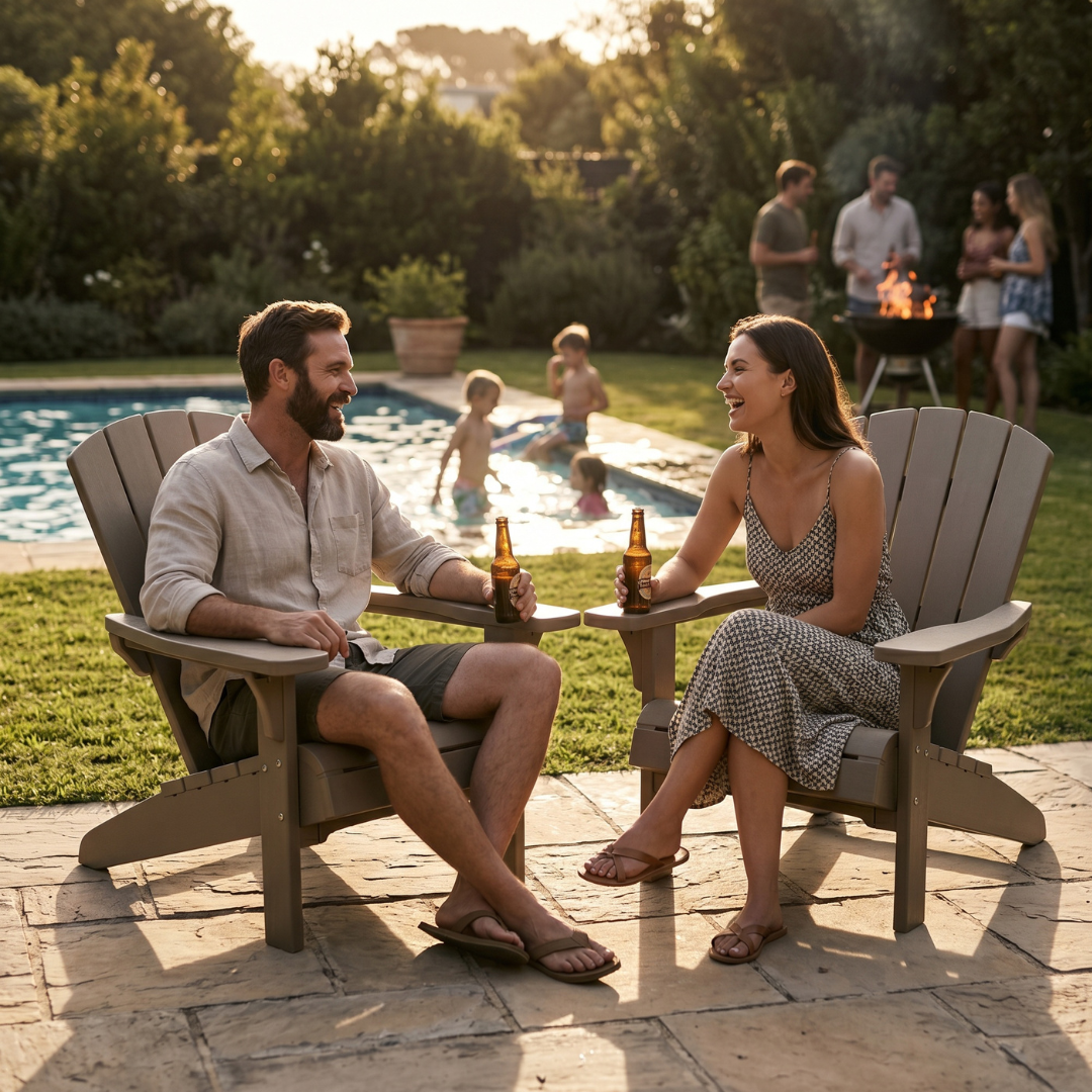 Troy Adirondack Chair - Soft Beige | PREORDER AUGUST
