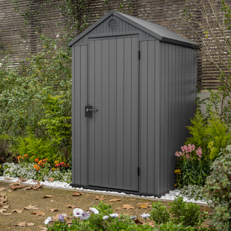 Darwin 4x4ft Shed - Grey | PREORDER JUNE