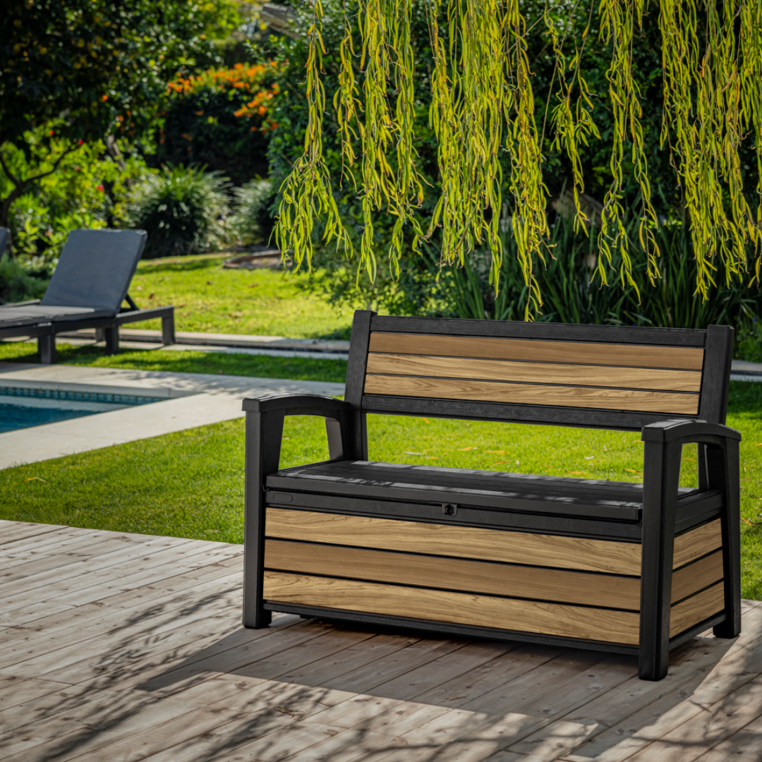 Signature 165G Garden Storage Bench Oak
