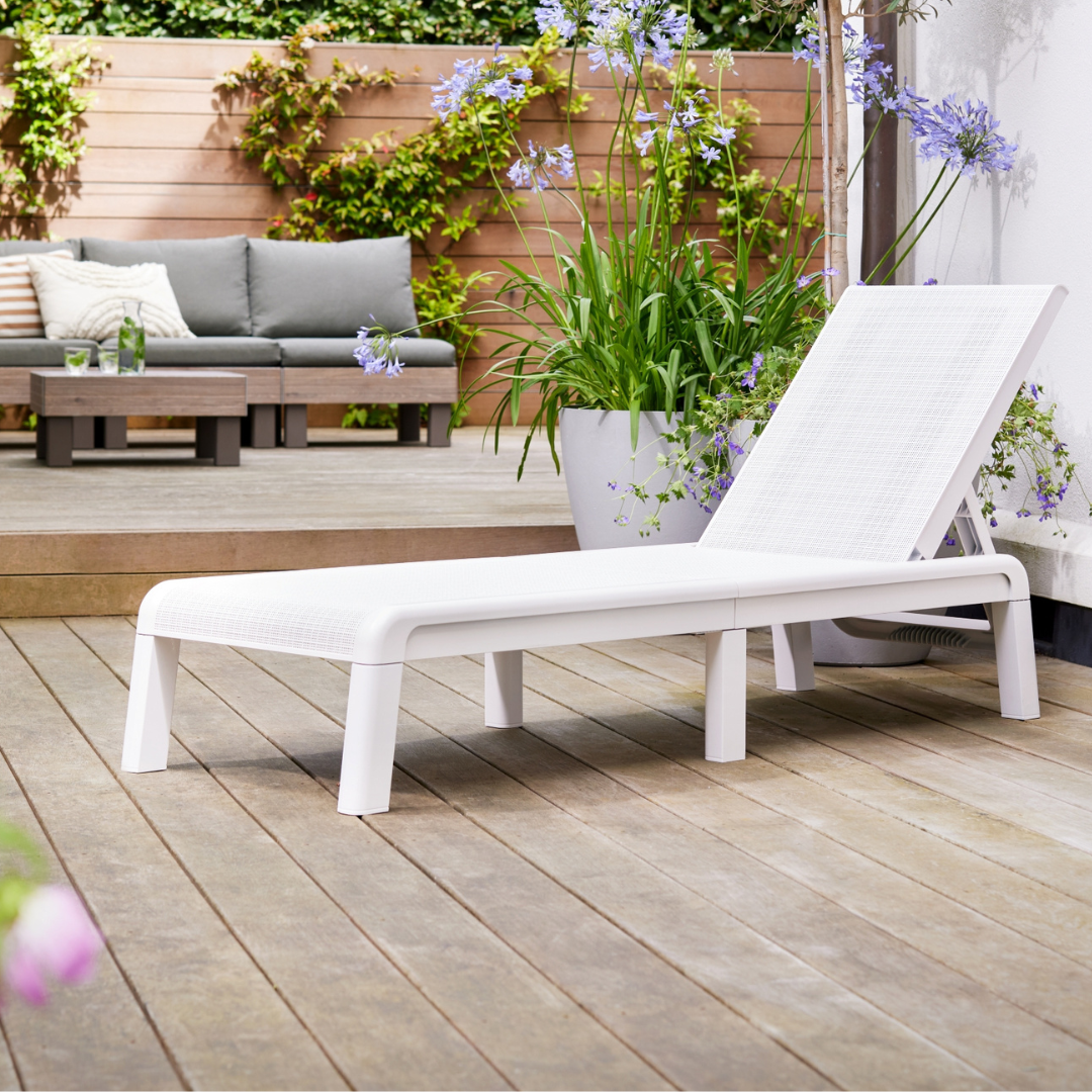 Set of 2: Mallorca Sun Loungers - White