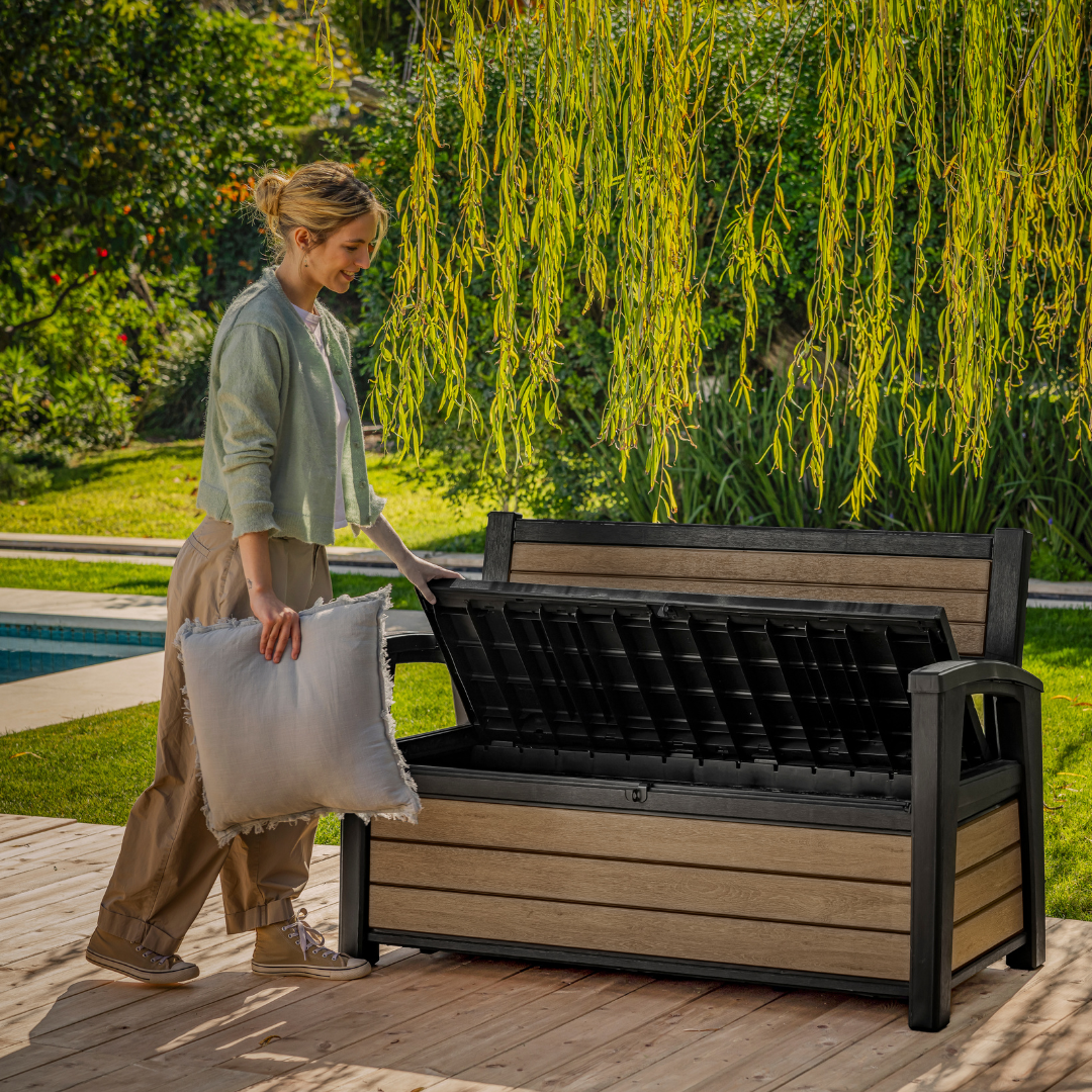 Signature 165G Garden Storage Bench Oak