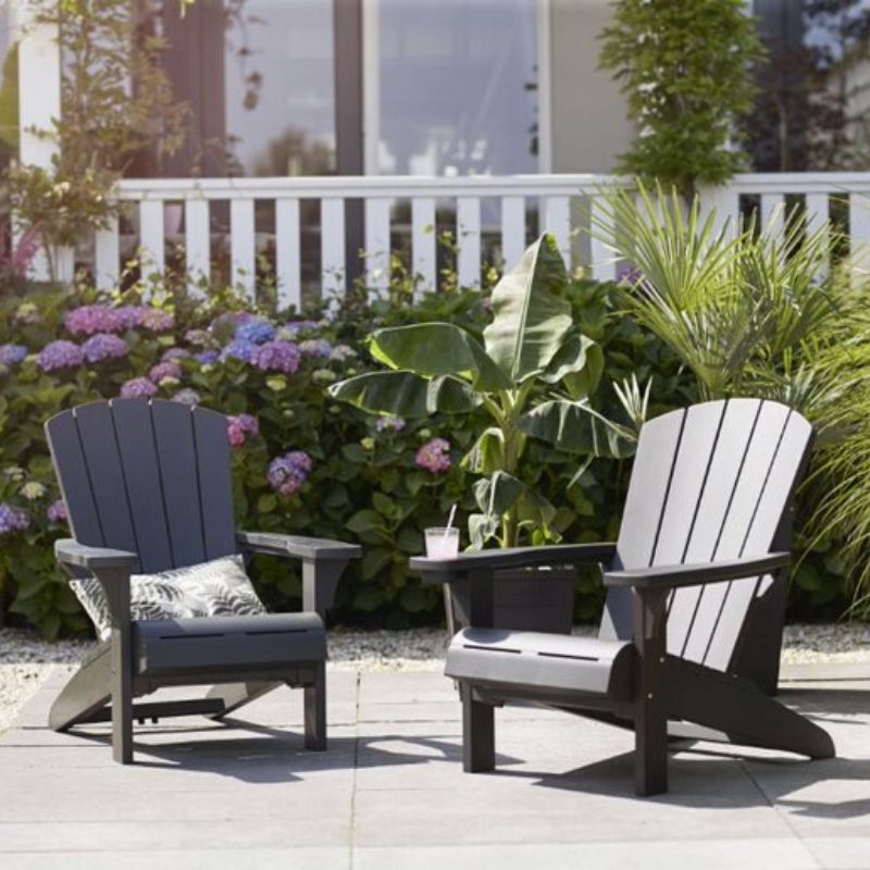 Troy Chair 2 Pack - Graphite