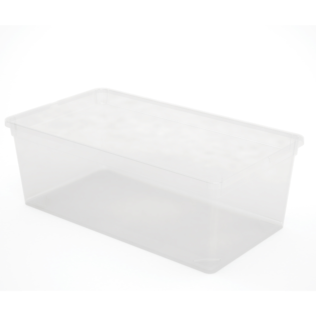 Set of 3 Clear Storage Boxes