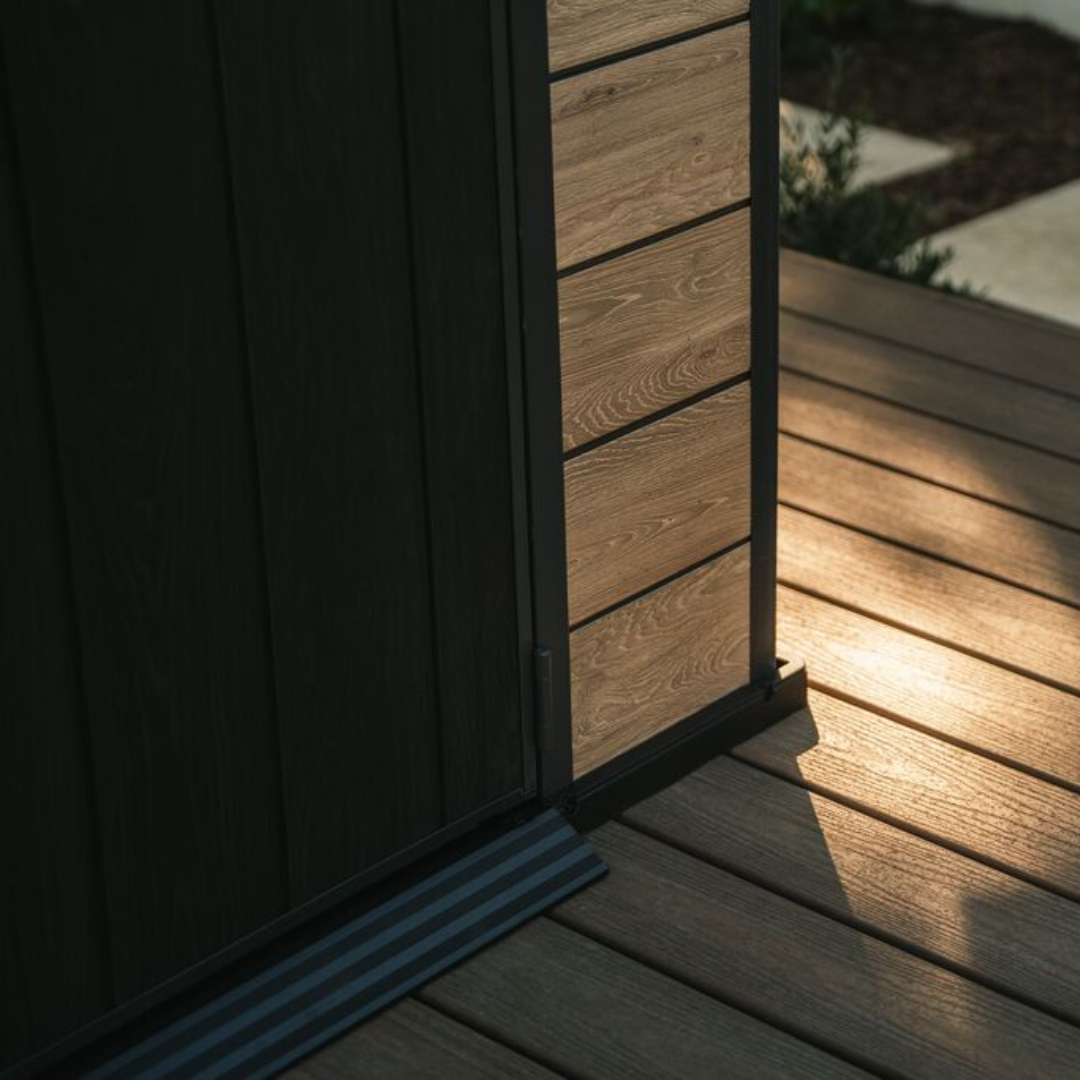 Signature Collection: 7x7ft (2.1m x 2.1m) Pent Shed Ashwood