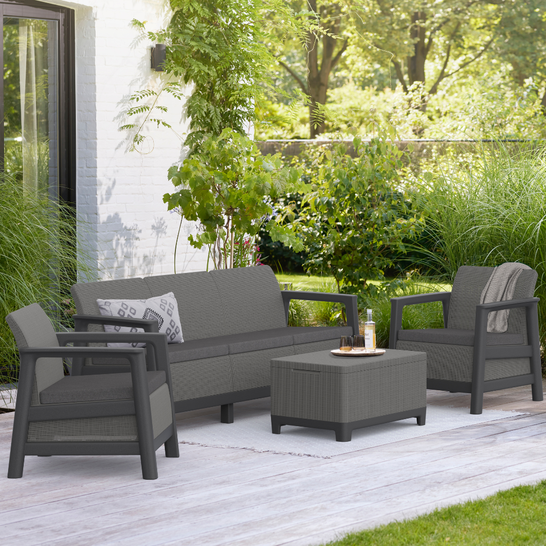 Scandi Linea Lounge Set - Graphite | PREORDER AUGUST