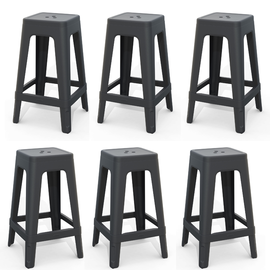 Set of 6: Lucca Bar Stools