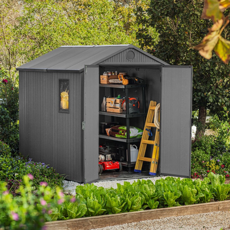 Darwin 6x8ft Shed - Grey | PREORDER JUNE