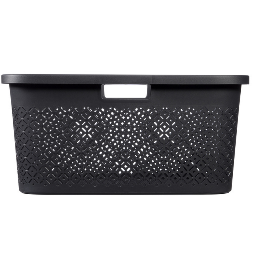 Terrazzo Laundry Basket - Black