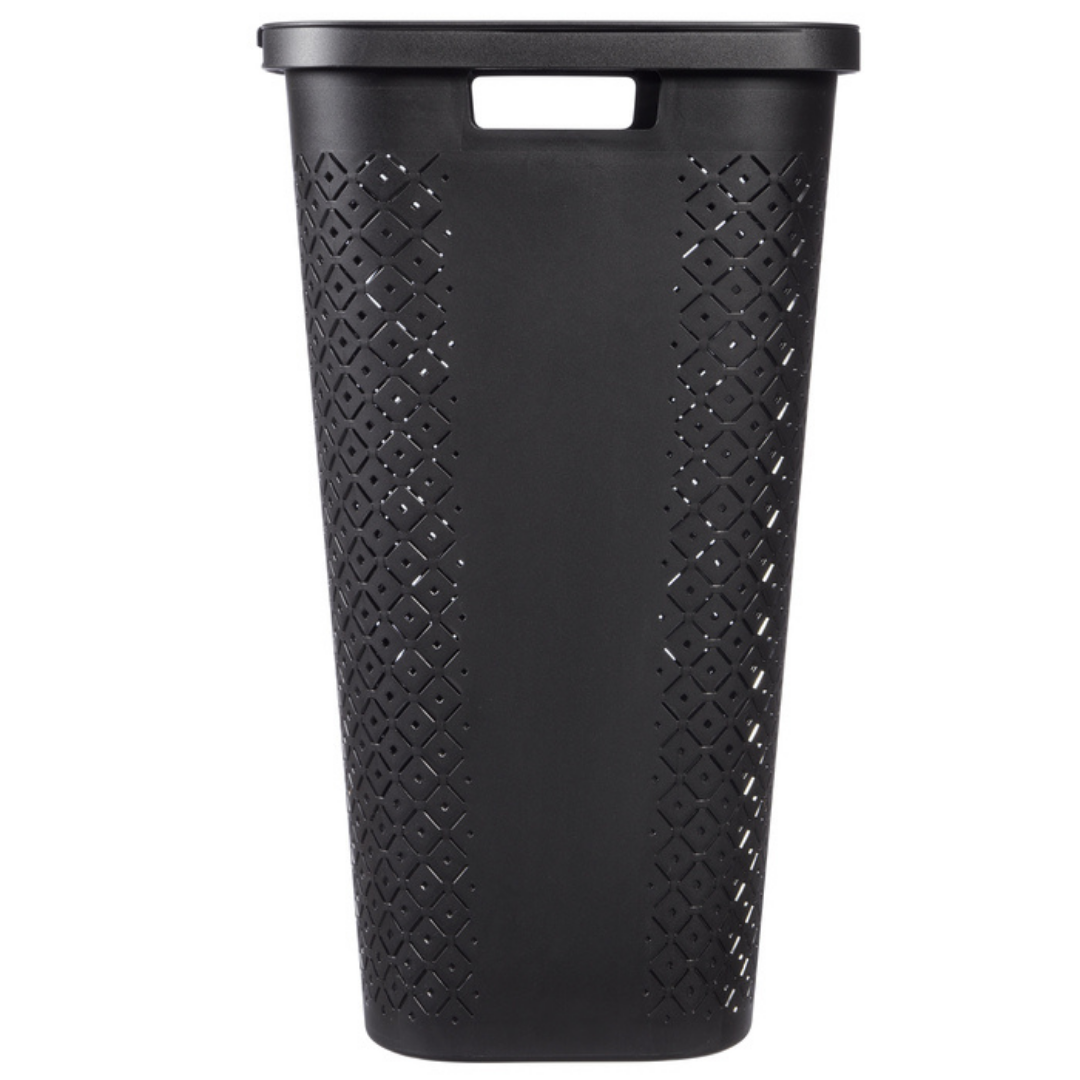 Terrazzo Laundry Hamper - Black