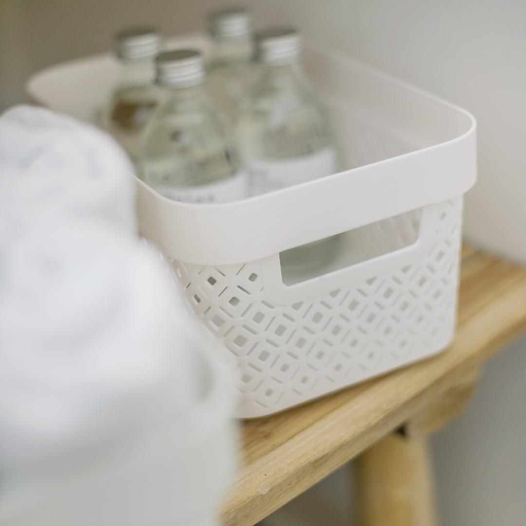 Terrazzo Storage Basket - White