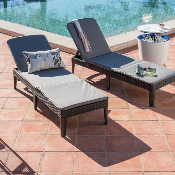 Jaipur sun lounger online cushion