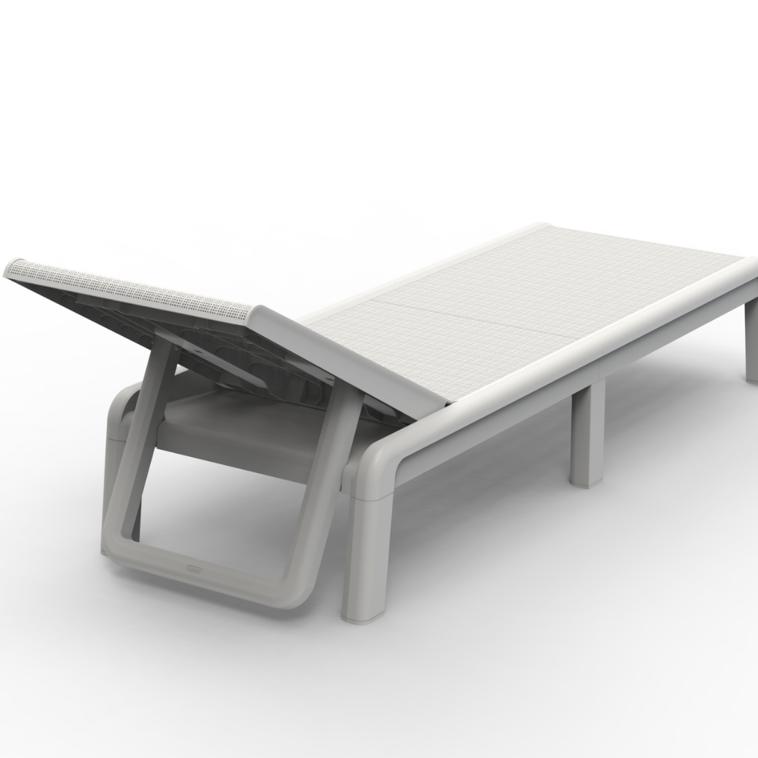 Set of 2: Mallorca Sun Loungers - White