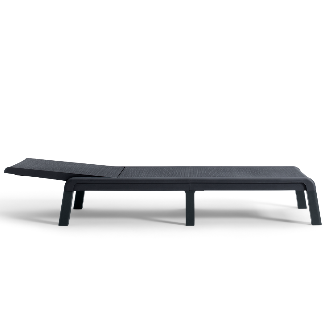 Set of 2: Mallorca Sun Loungers - Graphite