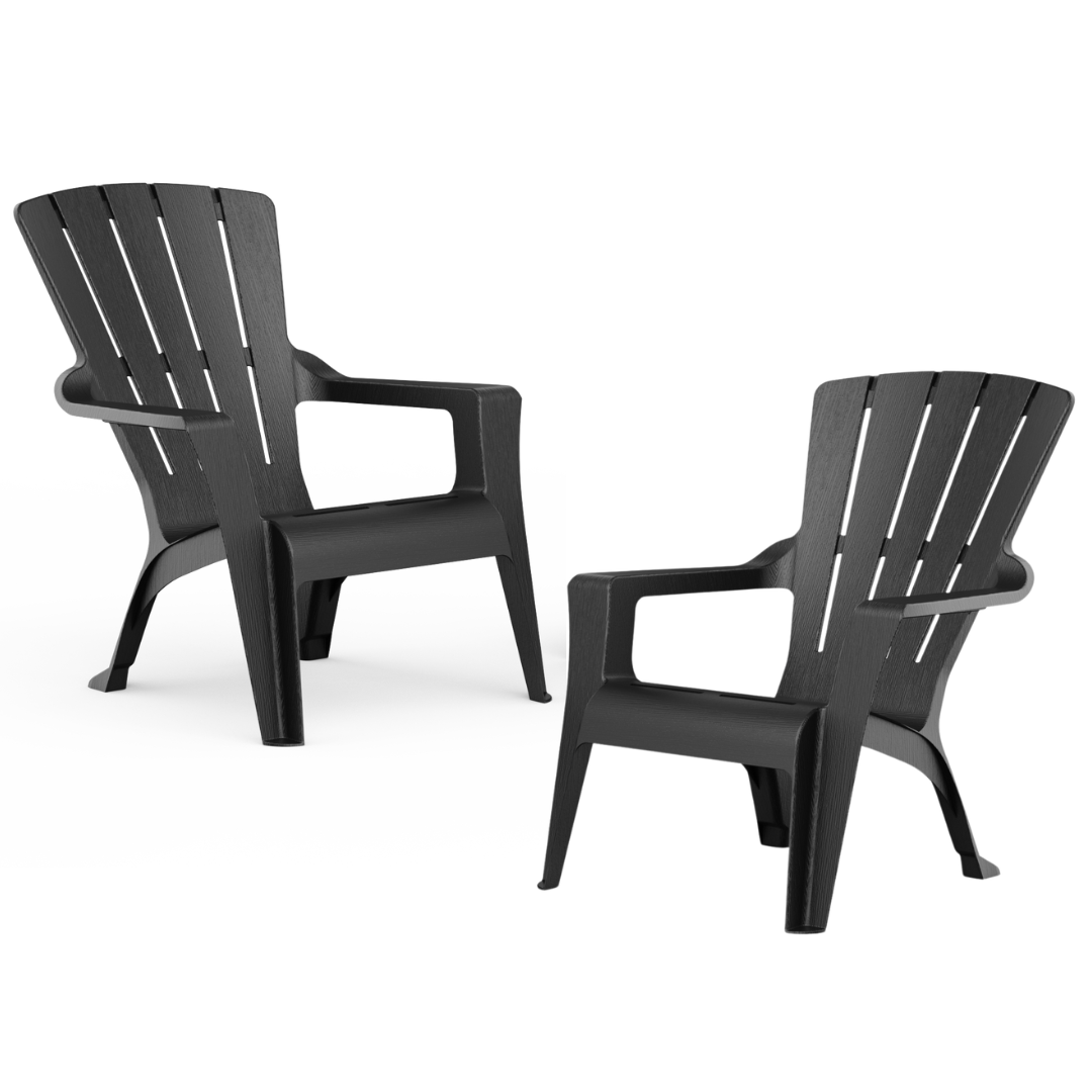 Set of 2: Adirondack Chair – Graphite