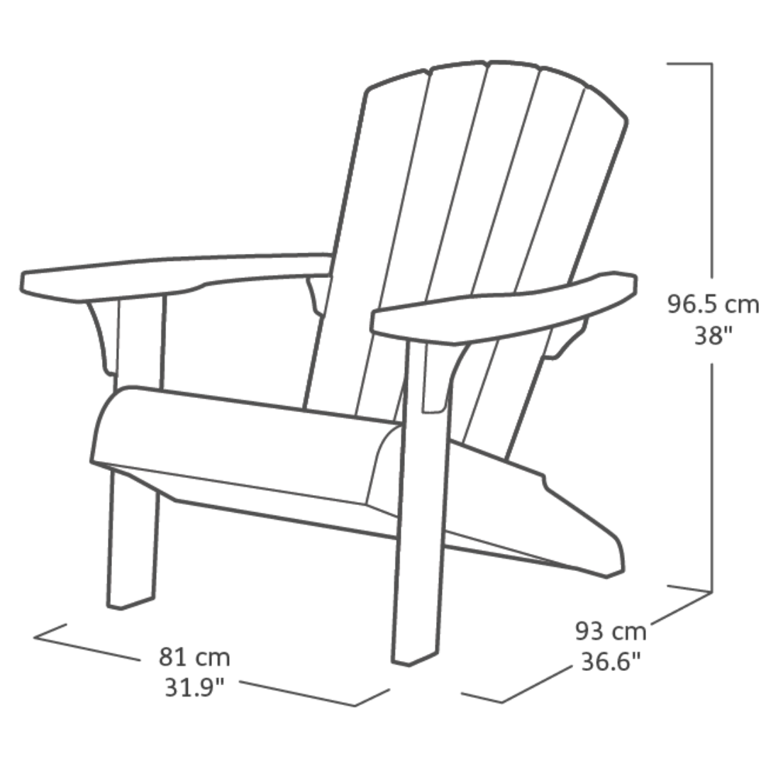 Troy Adirondack Chair - Soft Beige | PREORDER AUGUST