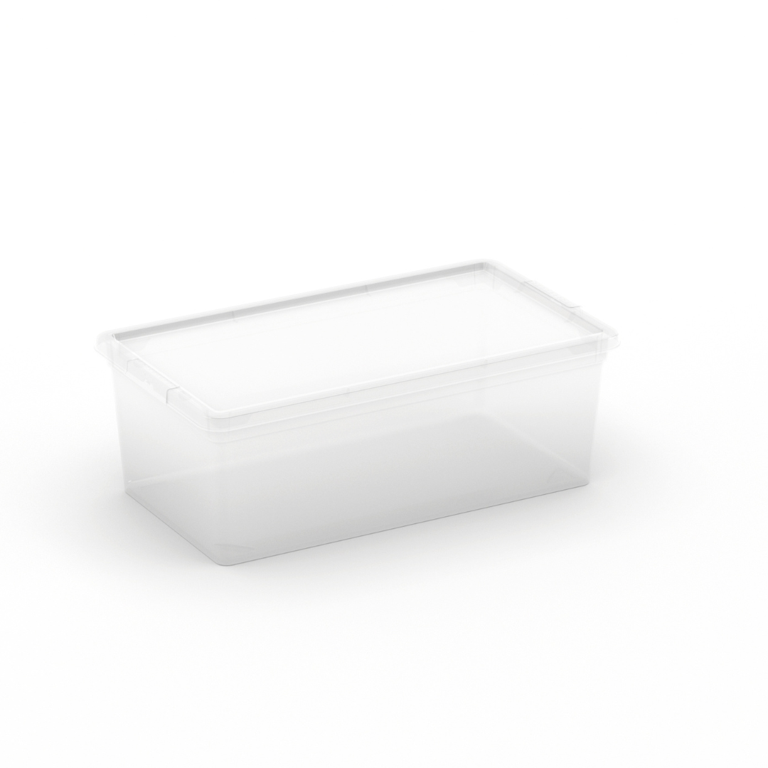Set of 3 Clear Storage Boxes