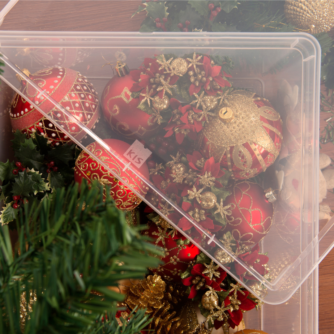 Set of 3 Clear Storage Boxes