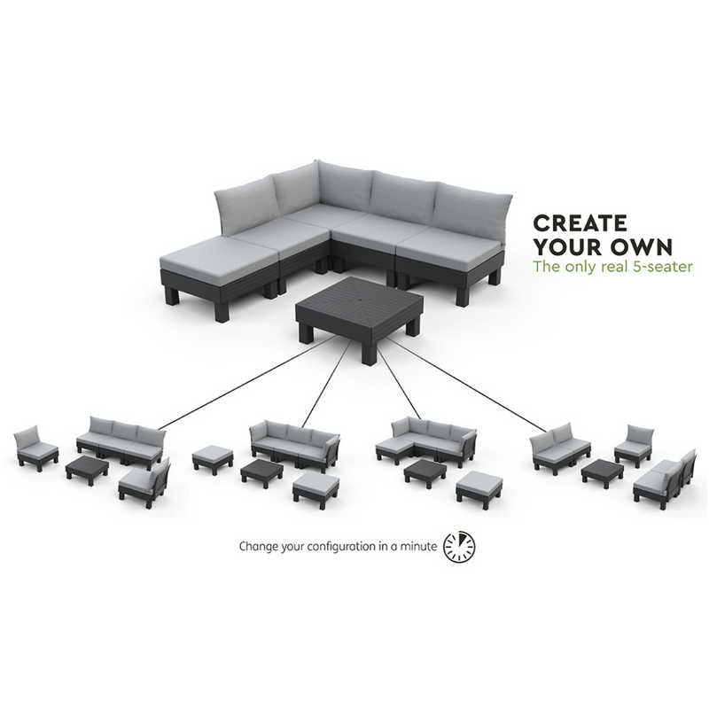 Elements 5 Seater Modular Lounge Set | Preorder October