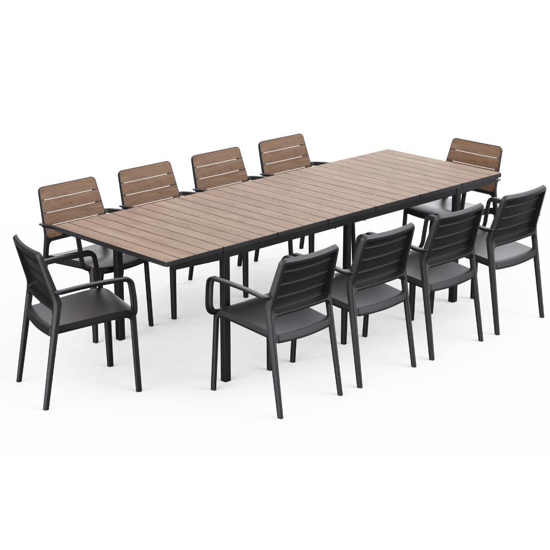 Porto Nova 10-Seater Extendable Dining Set | PREORDER AUGUST