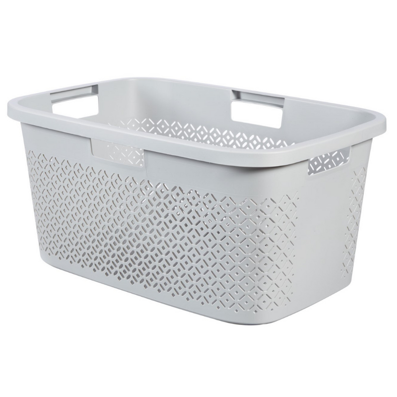 Terrazzo Laundry Basket - White