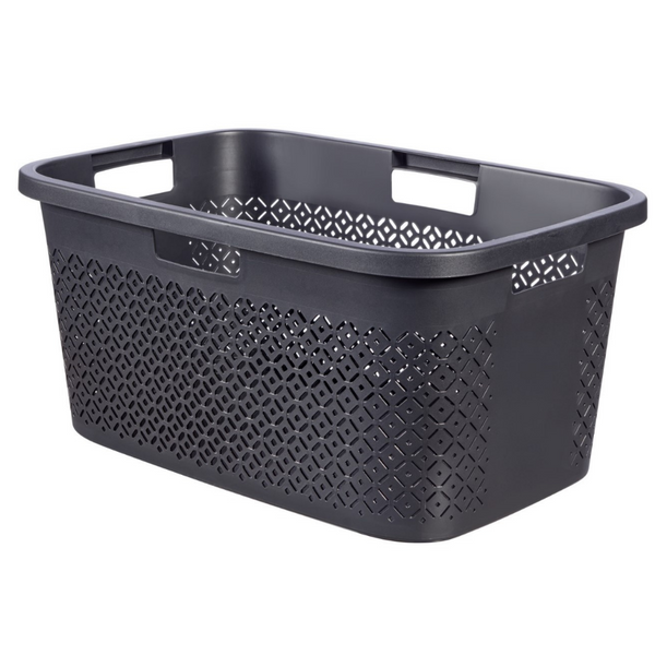 Terrazzo Laundry Basket - Black