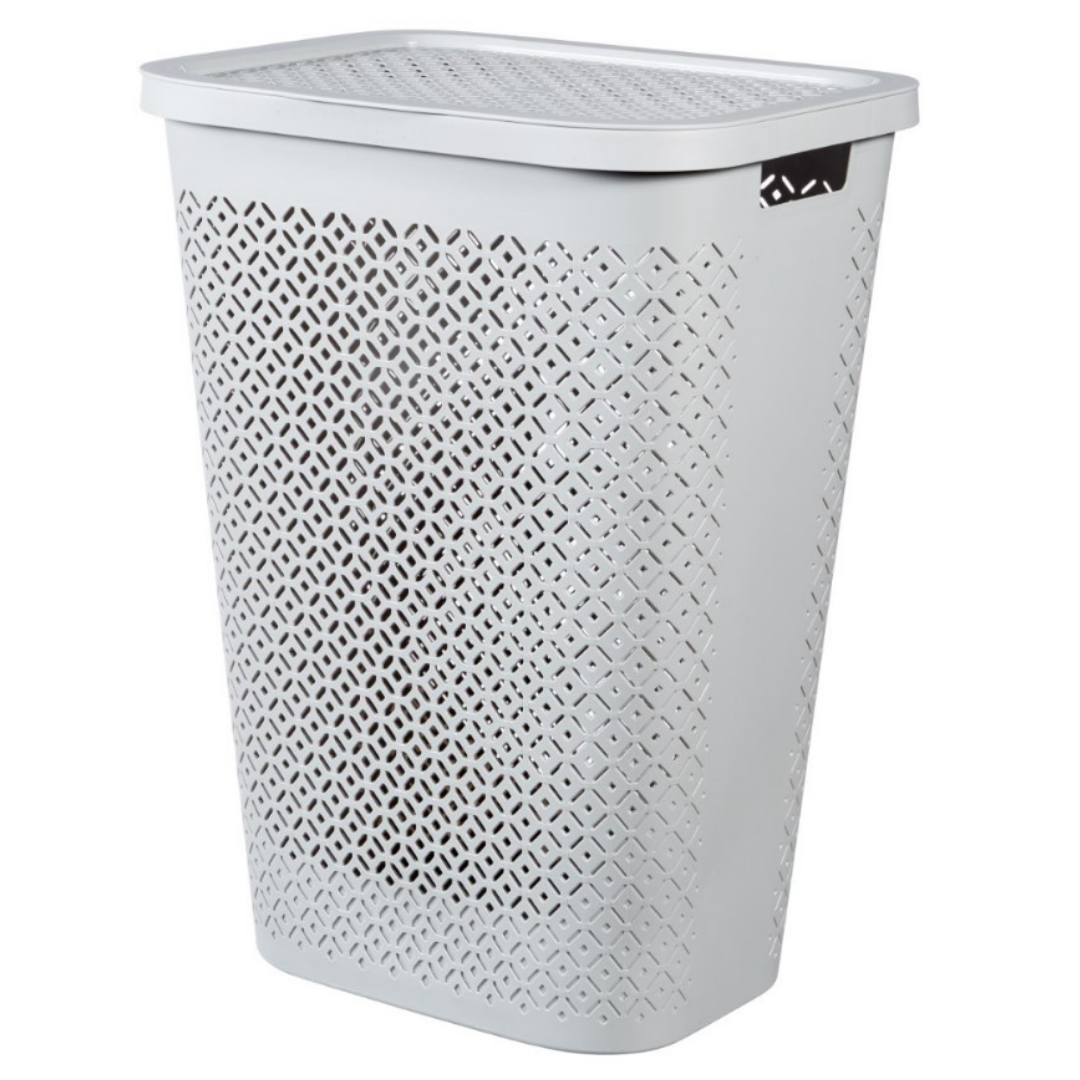 Terrazzo Laundry Hamper - White