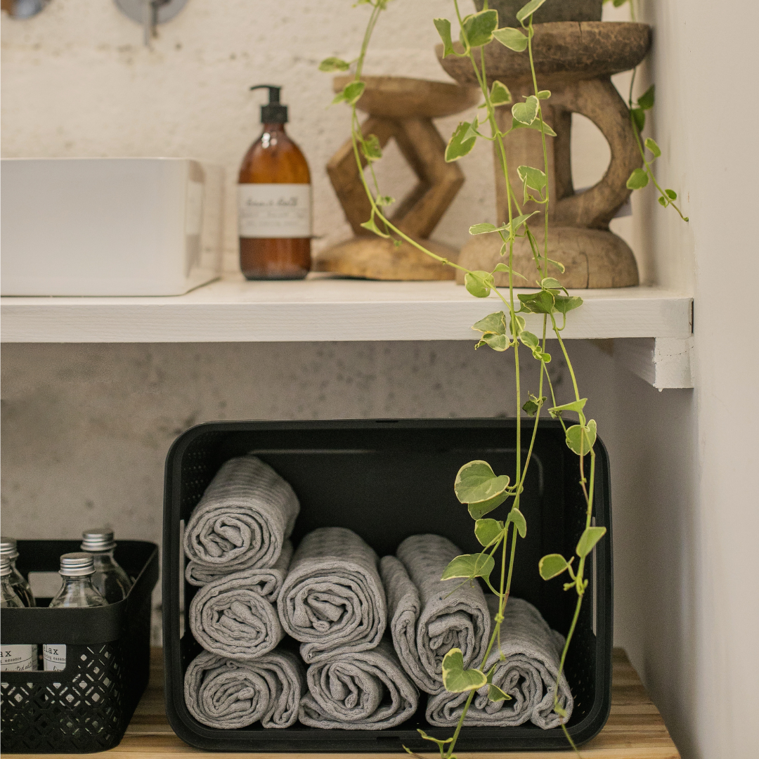 Terrazzo Storage Basket - Black
