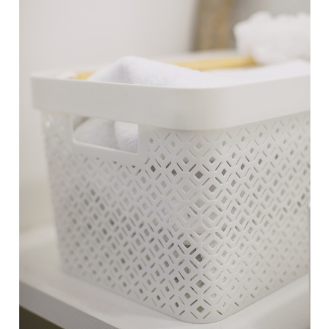 Terrazzo Storage Basket - White