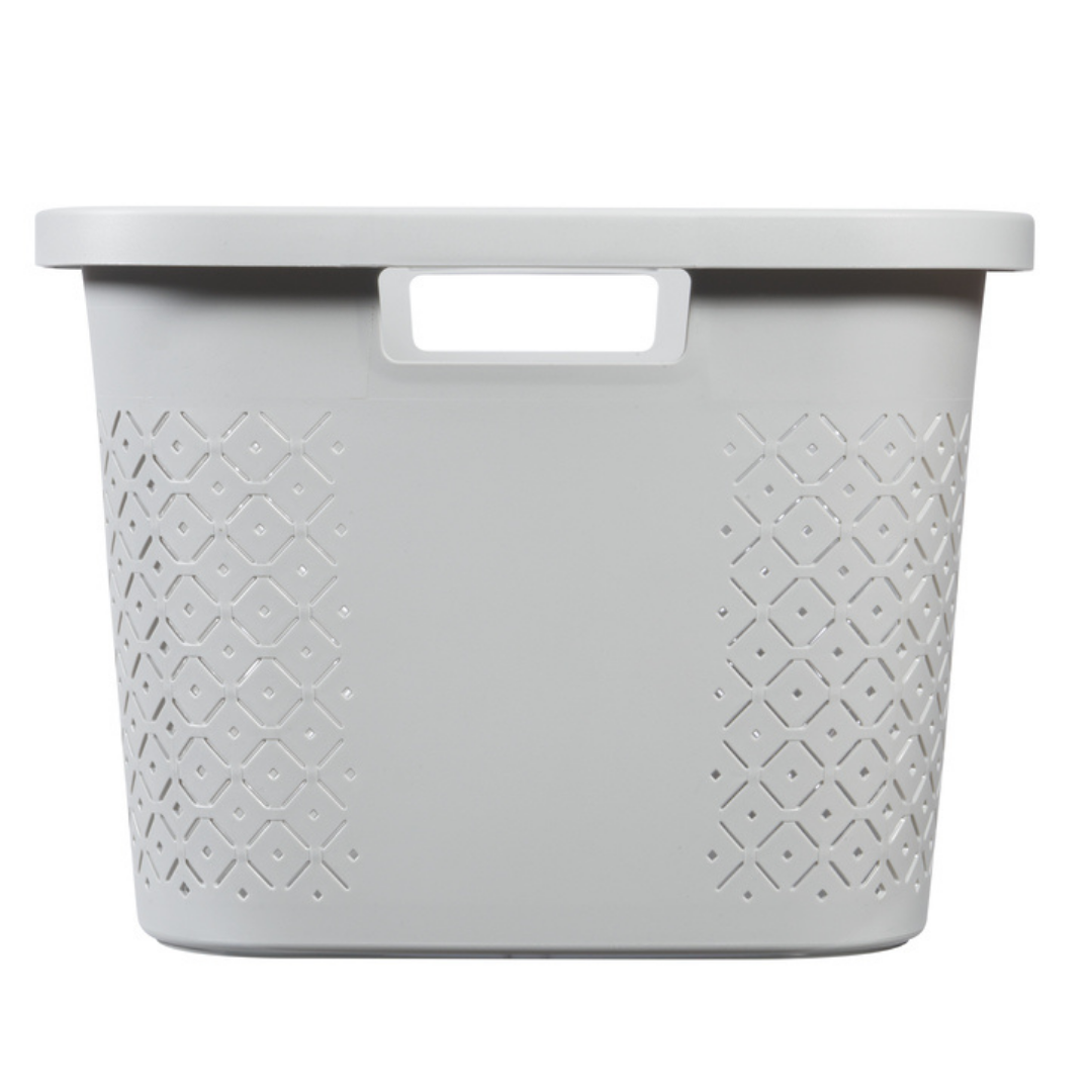 Terrazzo Laundry Basket - White