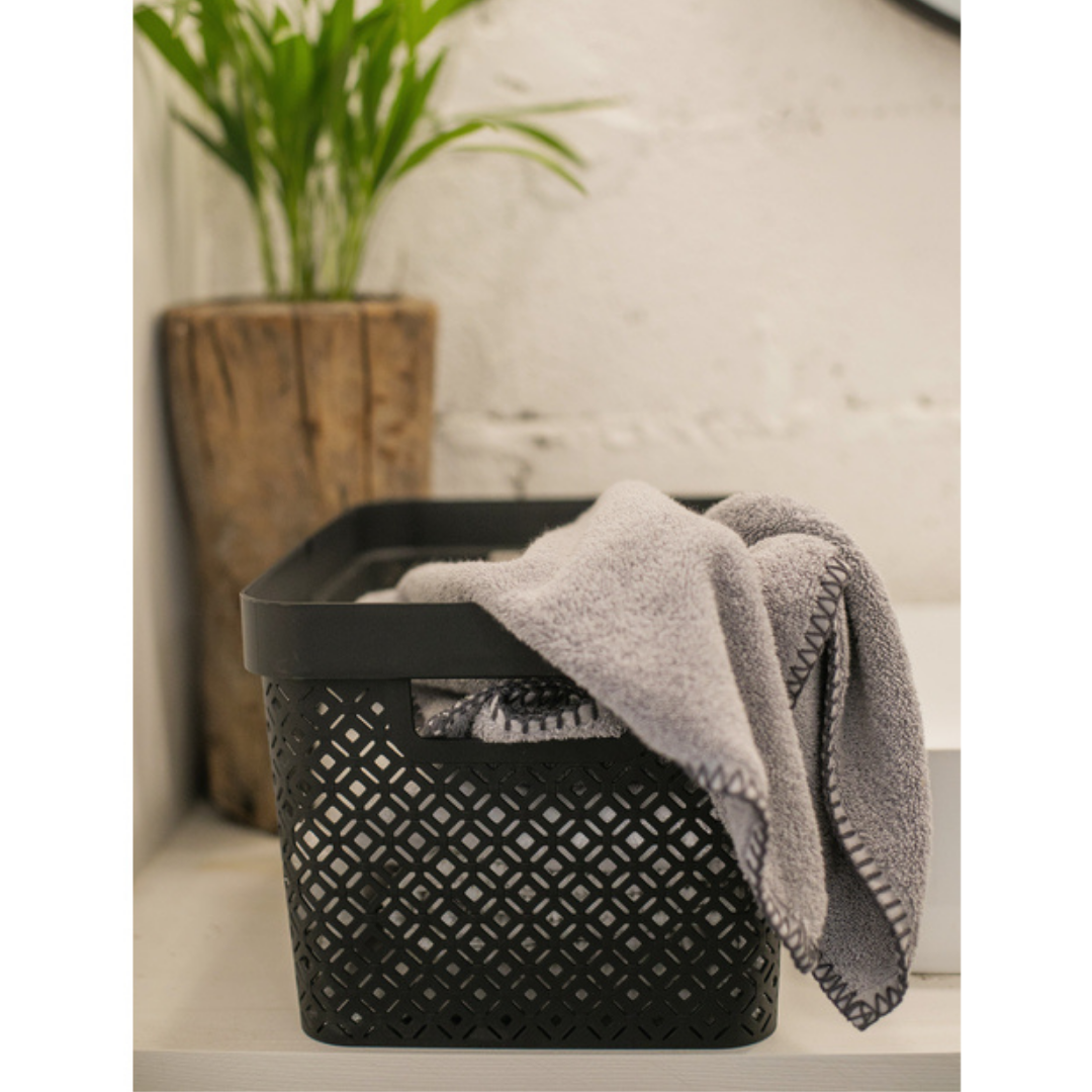 Terrazzo Storage Basket - Black
