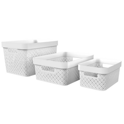 Terrazzo Storage Basket - White
