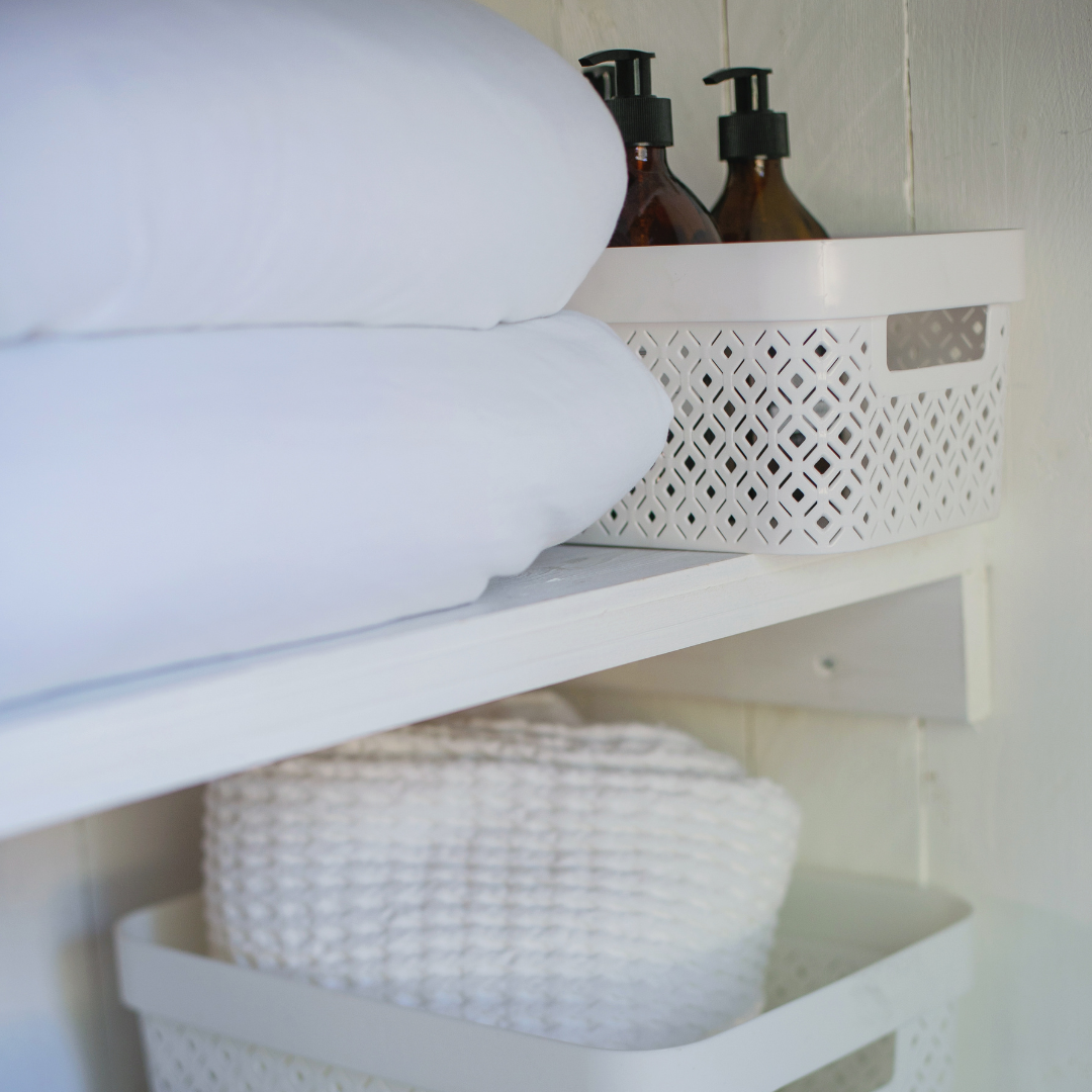 Terrazzo Storage Basket - White