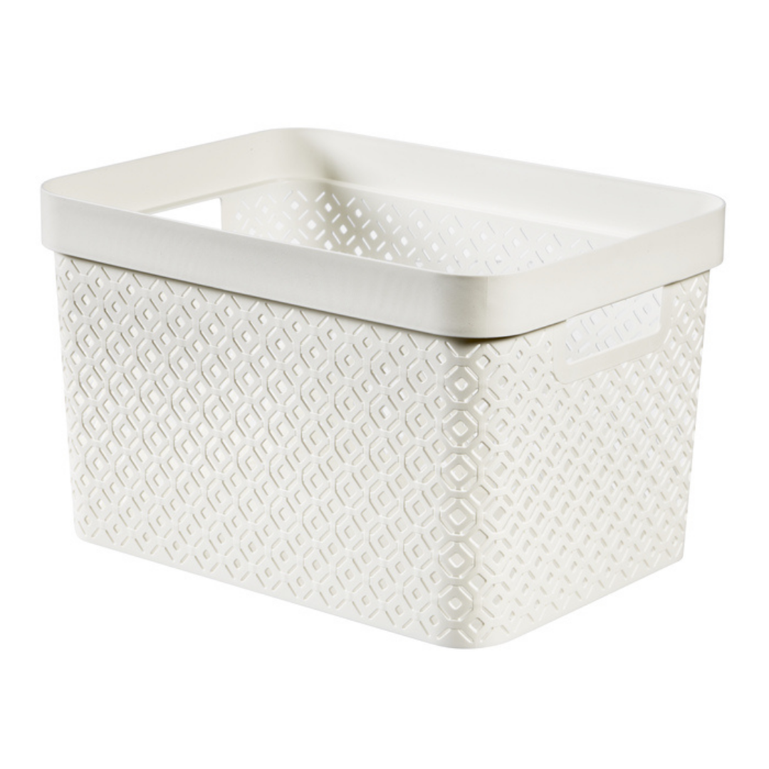 Terrazzo Storage Basket - White