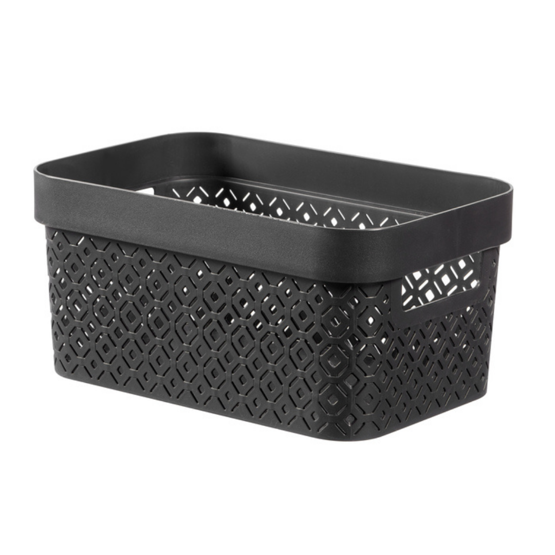 Terrazzo Storage Basket - Black