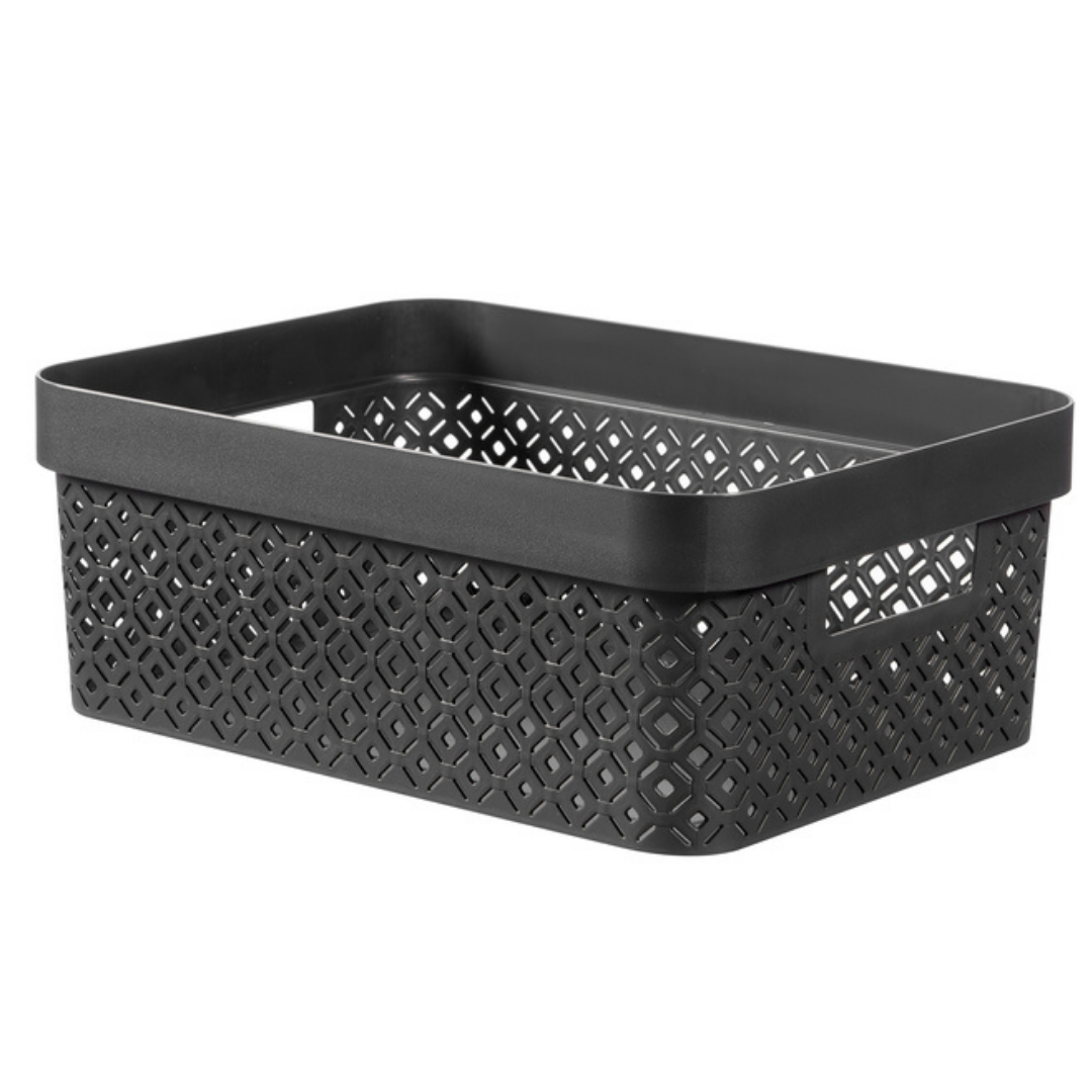 Terrazzo Storage Basket - Black