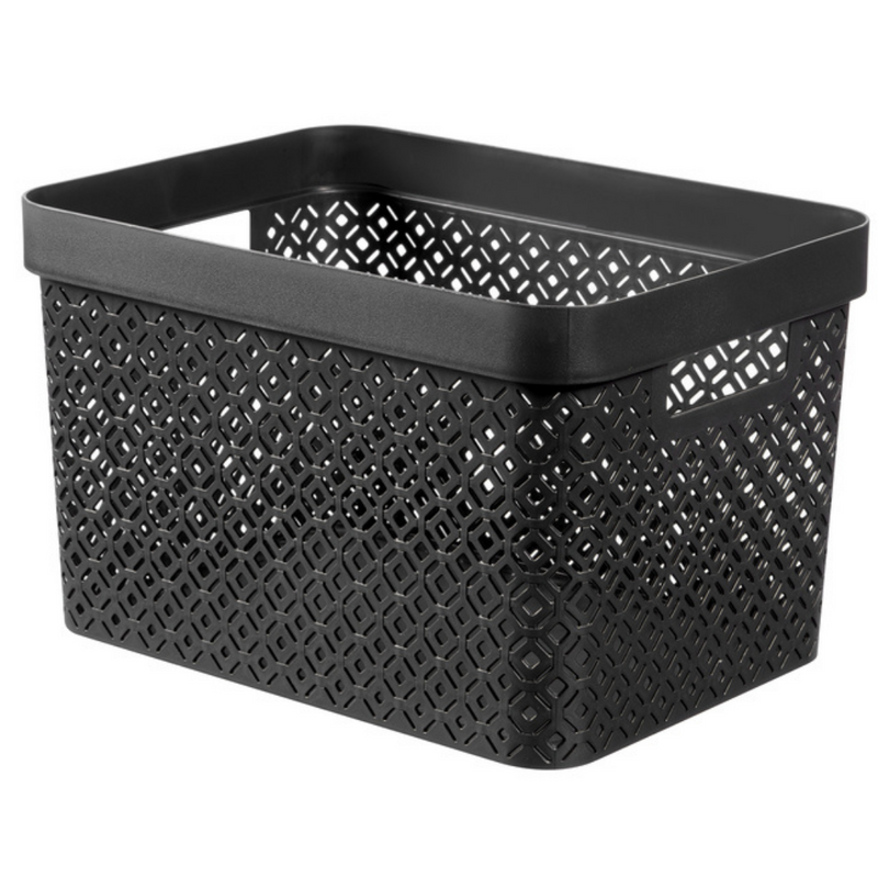 Terrazzo Storage Basket - Black