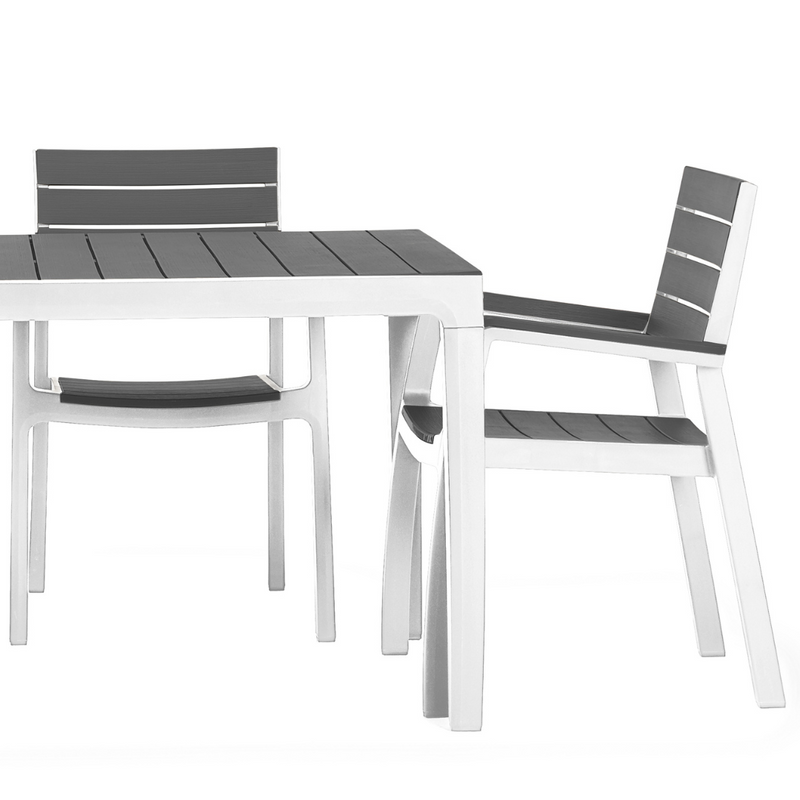 Harmony 6-Seater Dining Table - Grey/White