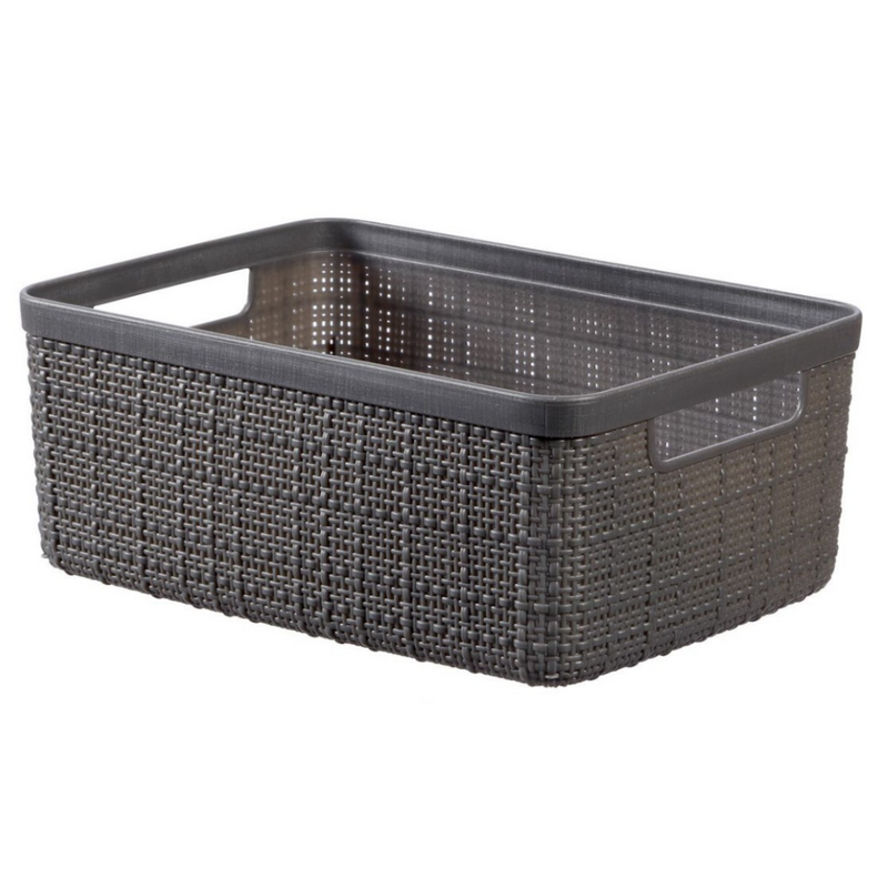 Jute Storage Basket - Grey